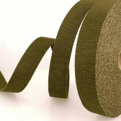 Sangle Métal Khaki-Or 30 mm - La boite à tissus