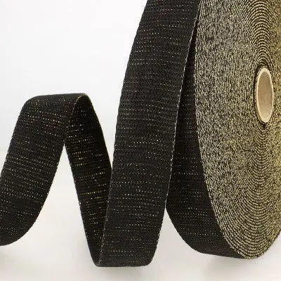 Sangle Métal Noir-Or 30 mm - La boite à tissus