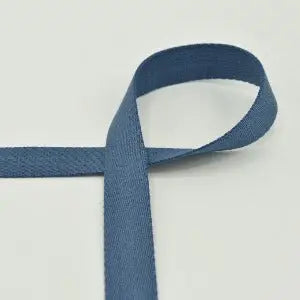 Sangle coton pour sacs 25 mm Denim - La boite à tissus