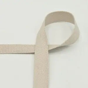 Sangle coton pour sacs 25 mm sable - La boite à tissus