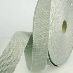 Sangle métal Vert de Gris-Argent 30 mm - La boite à tissus