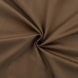 Satin de coton stretch Cognac - La boite à tissus