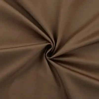 Satin de coton stretch Cognac - La boite à tissus