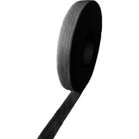Support droit fil thermocollant noir 15 mm de large - Rouleau de 50 mètres - La boite à tissus Support droit fil thermocollant noir 15 mm de large - Rouleau de 50 mètres