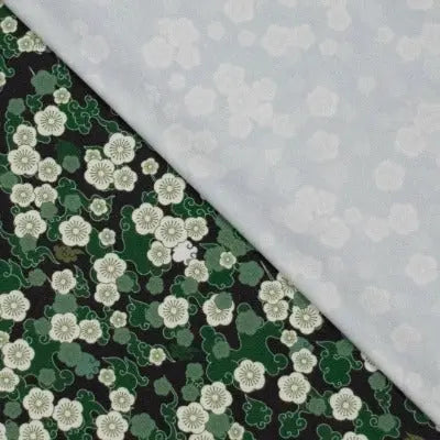 TRICOT PL/EA YOGA SPORT FLEUR- Vert - La boite à tissus