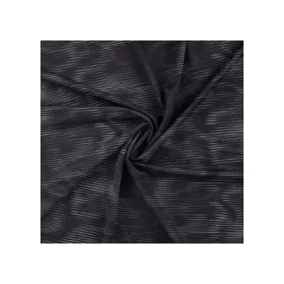 TRICOT PL/EA YOGA SPORT VAGUES- NOIR - La boite à tissus