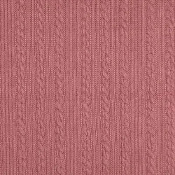 Tissu Tricot Tressé Vieux Rose - La boite à tissus