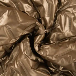 Tissus Matelassé Fabrizio Chocolat - La boite à tissus Tissus Matelassé Fabrizio Chocolat