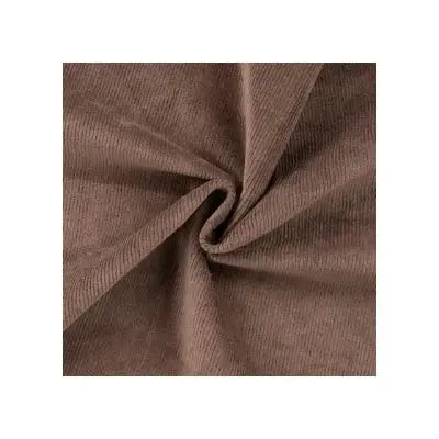 Velours côtelé stretch lavé- Taupe - La boite à tissus