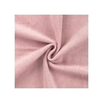 Velours côtelé stretch lavé- Vieux rose - La boite à tissus