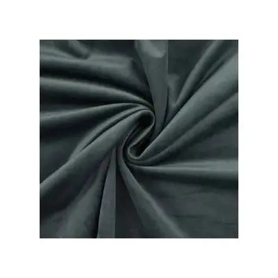 Velours tout doux- Anthracite - La boite à tissus