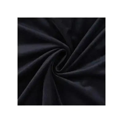 Velours tout doux- Noir - La boite à tissus