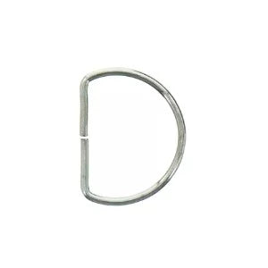 Anneau en D 30 mm - Argent - La boite à tissus