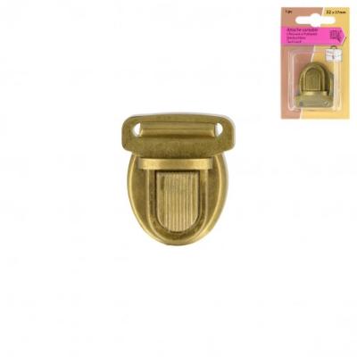 Attache pour cartable 1 pièces 32 x 37 mm -Laiton Antique