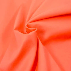 Satin de coton stretch Corail