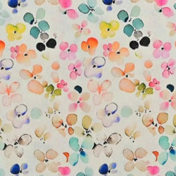 Popeline fleurs digital-Multi