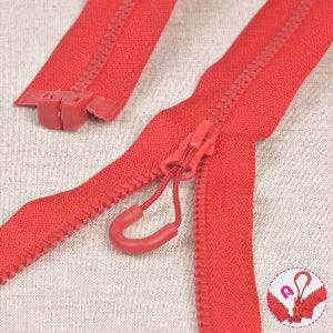 Fermeture éclair séparable magnétique 70 cm- rouge