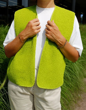 TEDDY POLAIRE DOUBLE FACE - Lime