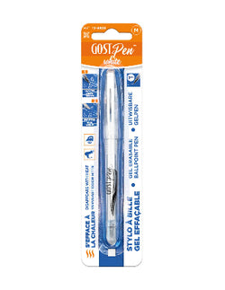 Stylo pour tissu effaçable au fer encre blanche premium