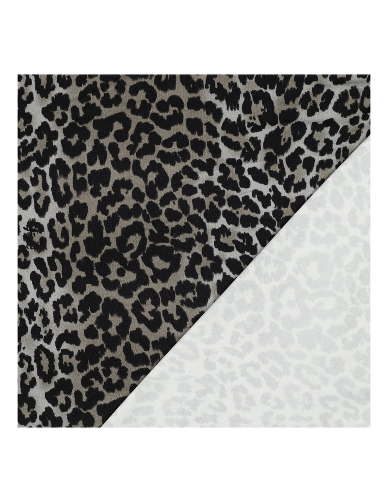 Jersey de viscose numérique - Léopard Noir