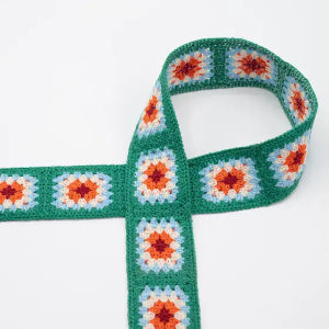 Galon crochet vert
