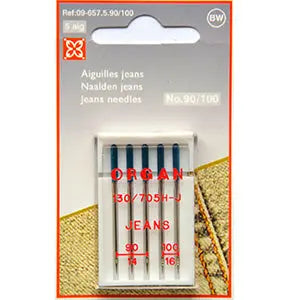Aiguilles machine pour jeans n°90 et n°100 - La boite à tissus