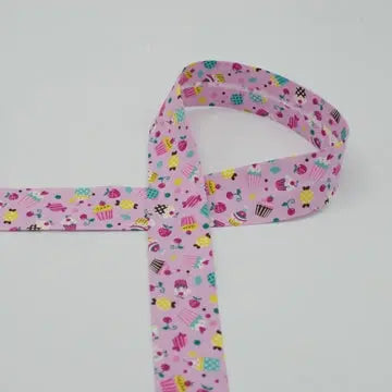 Biais Jolly bio rose 30mm - La boite à tissus