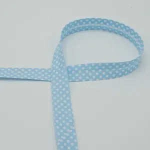 Biais  à pois baby blue - La boite à tissus
