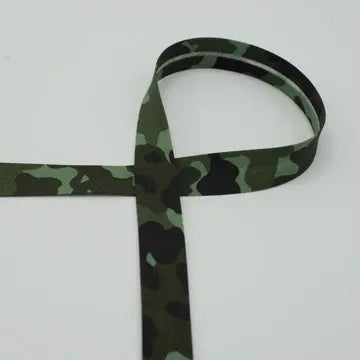 Biais arméee vert 18 mm - La boite à tissus