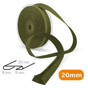Biais coton criquet 20 mm - La boite à tissus