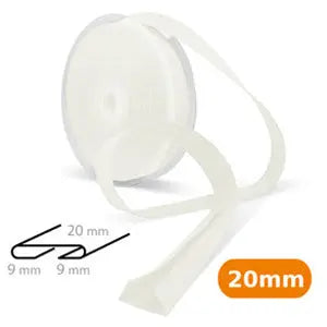 Biais coton écru 20 mm - La boite à tissus
