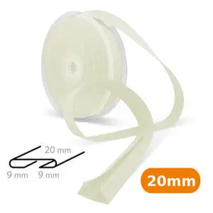 Biais coton jaune poussin 20 mm - La boite à tissus