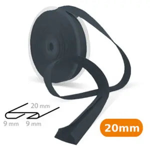 Biais coton marine foncé 20 mm - La boite à tissus