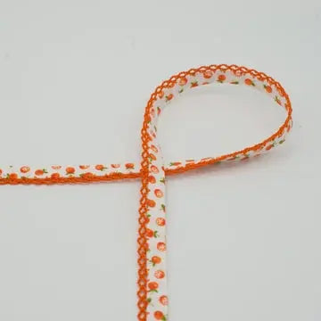 Biais  décor fruits orange - La boite à tissus
