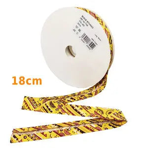 Biais ethnic jaune - terra100% coton 18mm - La boite à tissus