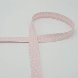 Biais étoiles baby rose  18 mm - La boite à tissus