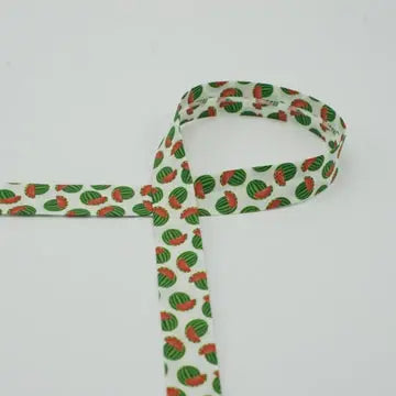 Biais fruit pastèque  18 mm - La boite à tissus