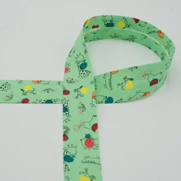 Biais jolly bio vert 30 mm - La boite à tissus