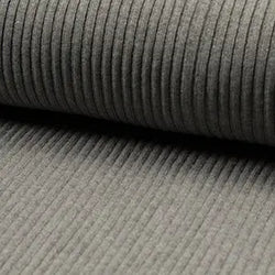 Bord côte corduroy  gris moyen mélange - La boite à tissus