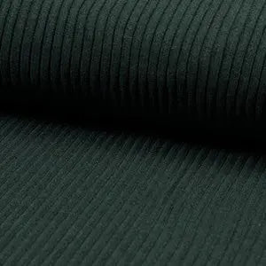 Bord côte corduroy vert mélange - La boite à tissus