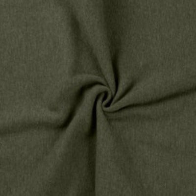 Bord côte khaki mélange - La boite à tissus