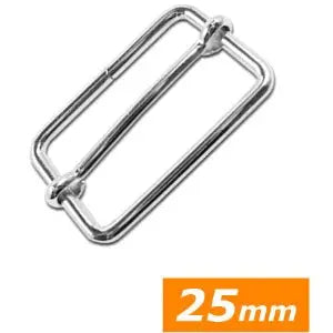 Boucles réglage argent 25 mm - La boite à tissus