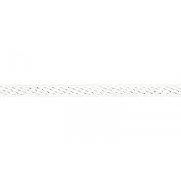 Corde fantaisie blanc  6 mm - La boite à tissus