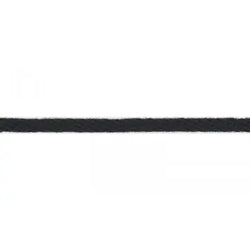 Corde fantaisie noir  6 mm - La boite à tissus