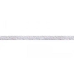Corde lurex plate  blanc 8 mm - La boite à tissus