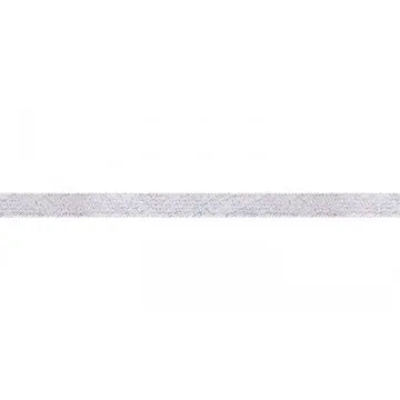 Corde lurex plate  blanc 8 mm - La boite à tissus