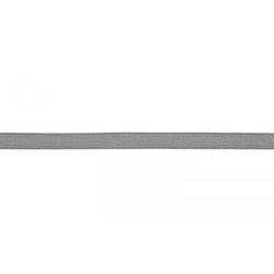Corde lurex plate grise 8 mm - La boite à tissus