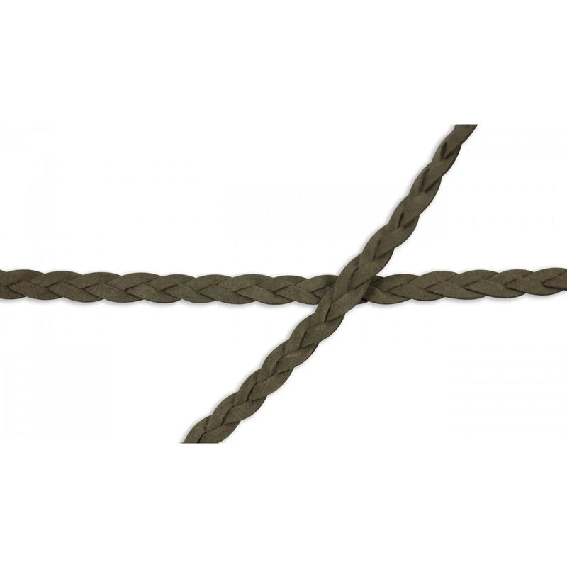 Corde plate tressée  suède 10 mm - La boite à tissus