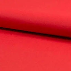 Coton bio uni rouge - La boite à tissus