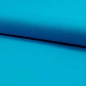 Coton bio uni turquoise - La boite à tissus